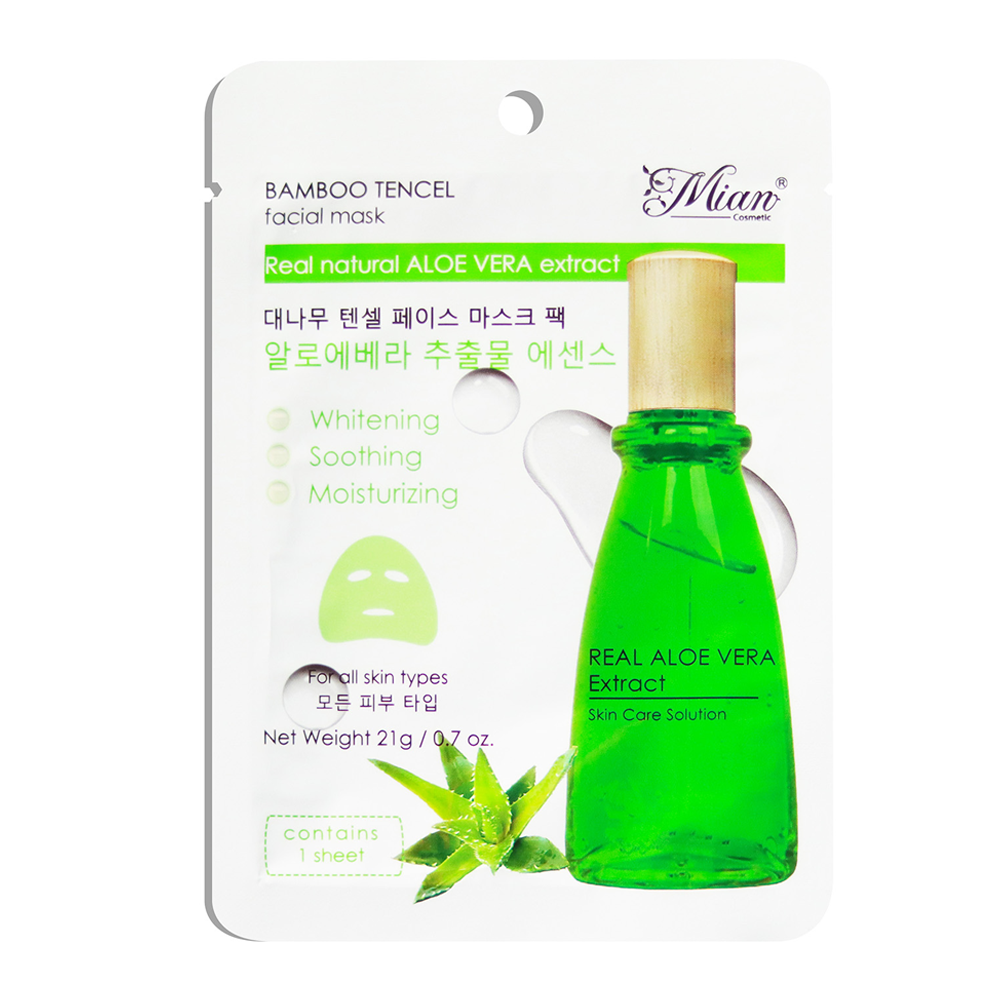 Mặt Nạ Nha Đam Dưỡng Ẩm Mian Bamboo Tencel Mask Vera 21G