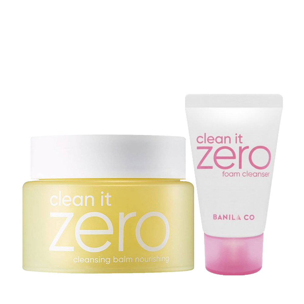 Bộ Sản Phẩm Tẩy Trang Làm Sạch Banila Co Clean It Zero Cleansing Balm & Foam Cleanser Gift Set Nourishing