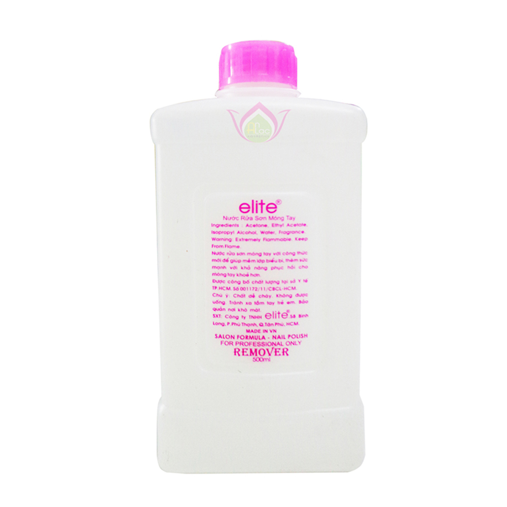 Nước Rửa Móng Tay Elite Acetone Polish Remover 500Ml