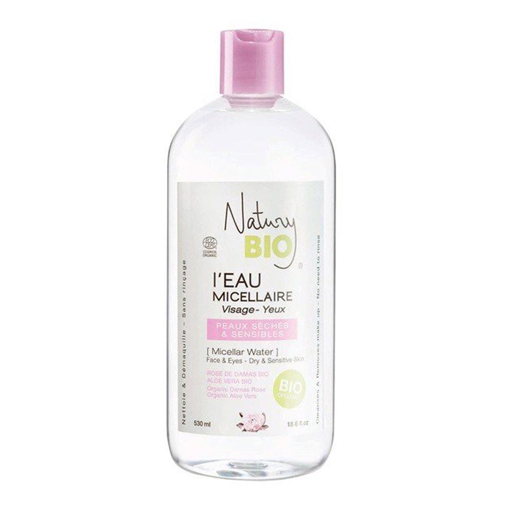 Nước Tẩy Trang Cho Da Khô/Da Nhạy Cảm Natury Bio Eau Micellar Peaux Secheset Sensi 530Ml