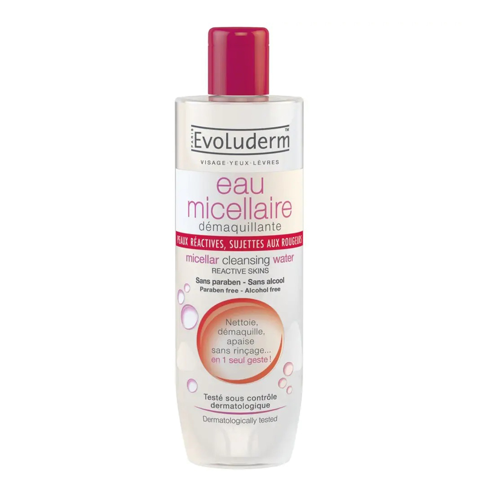 Nước Tẩy Trang Cho Da Khô Và Nhạy Cảm Evoluderm Micellar Water Reactive Skins 500Ml