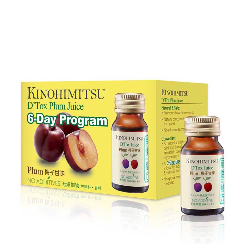 Nước Uống Giải Độc Cơ Thể Kinohimitsu D' Tox Plum Juice 30Ml (1 Hộp 6 Chai)