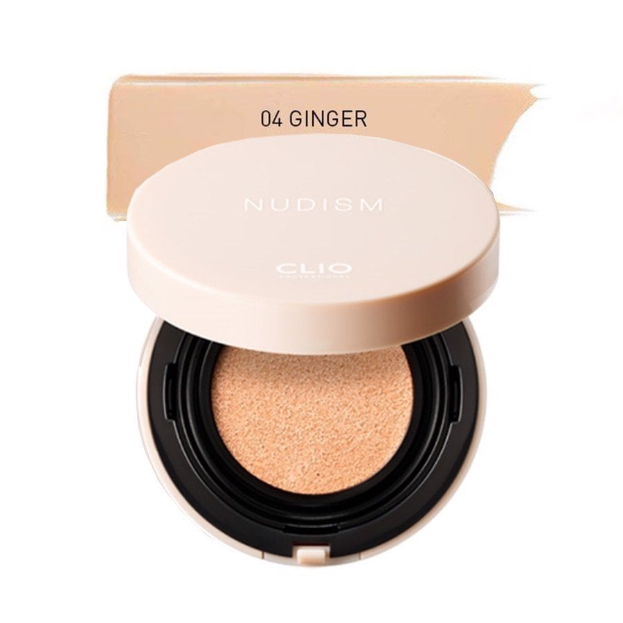 Phấn Nước Đa Năng Hiệu Ứng Siêu Mịn Clio Nudism Velvetwear Cushion Set 15G 04 Ginger