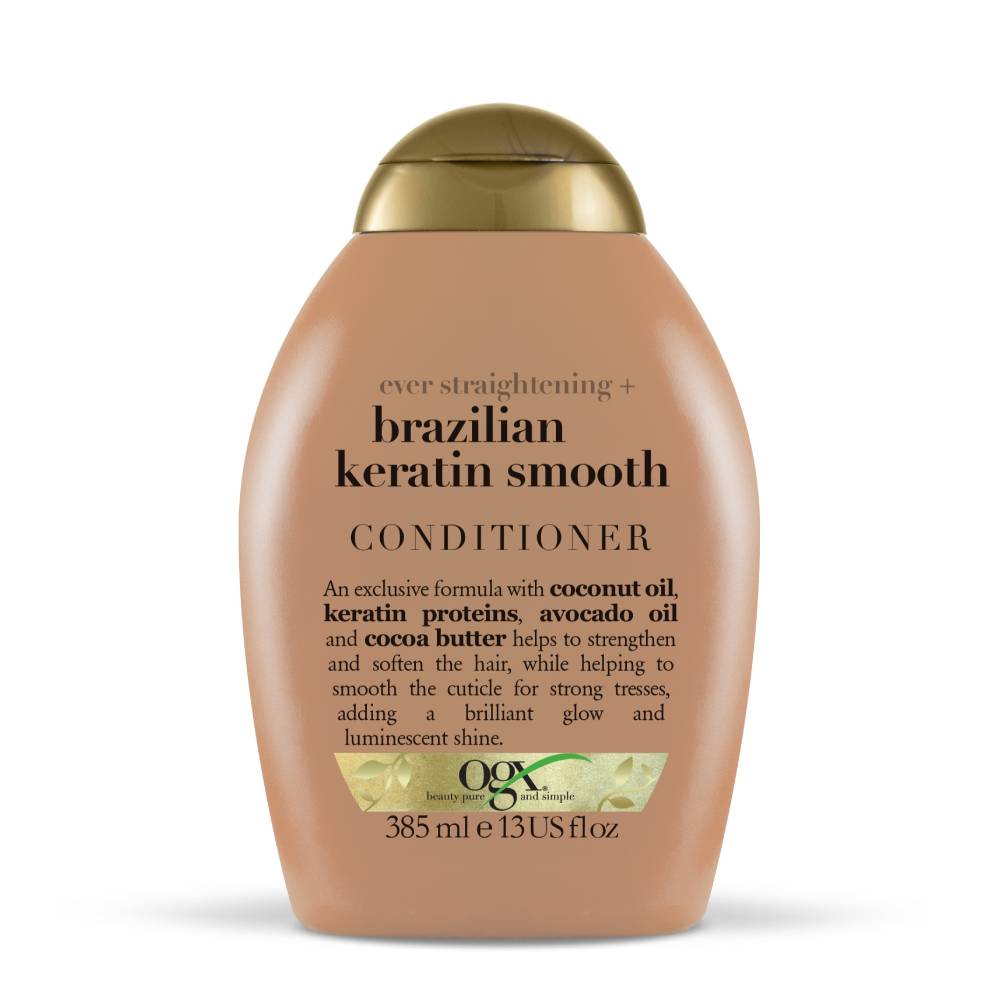 Dầu Xả Vào Nếp Suôn Mượt Ogx Brazilian Keratin Therapy Conditioner 385Ml