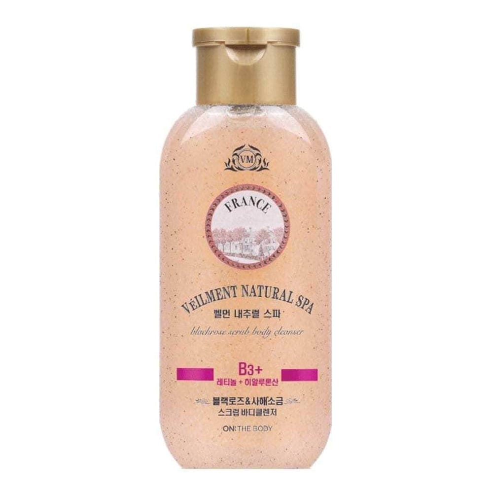 Sữa Tắm Hạt On The Body Veilment Natural Spa Dead Sea Salt Black Rose Scrub 200G