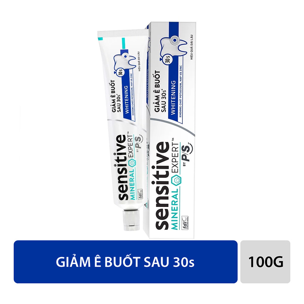 Kem Đánh Răng Giảm Ê Buốt Trắng Răng P/S Sensitive Expert Whitening 100G