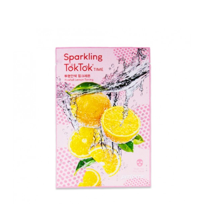 Mặt Nạ Giấy Peripera Sparkling Toktok Time Mask Sheet 18G (#2 Pinkfull Lemon Toning)
