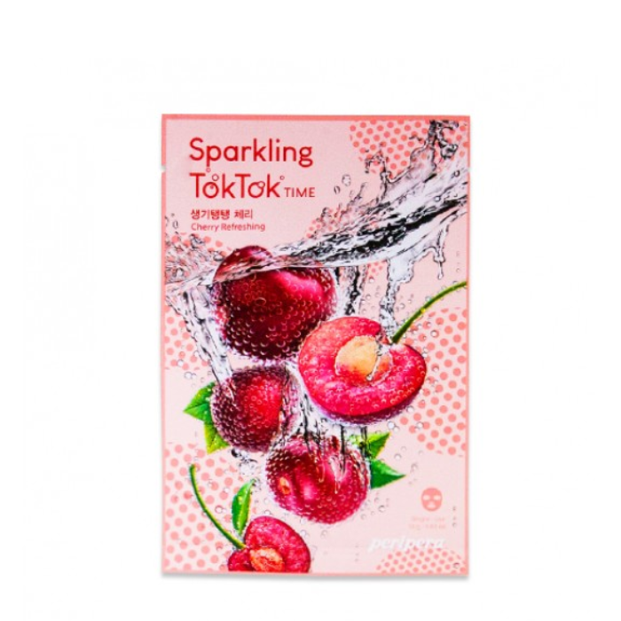 Mặt Nạ Giấy Peripera Sparkling Toktok Time Mask Sheet 18G (#3 Cherry Refreshing)