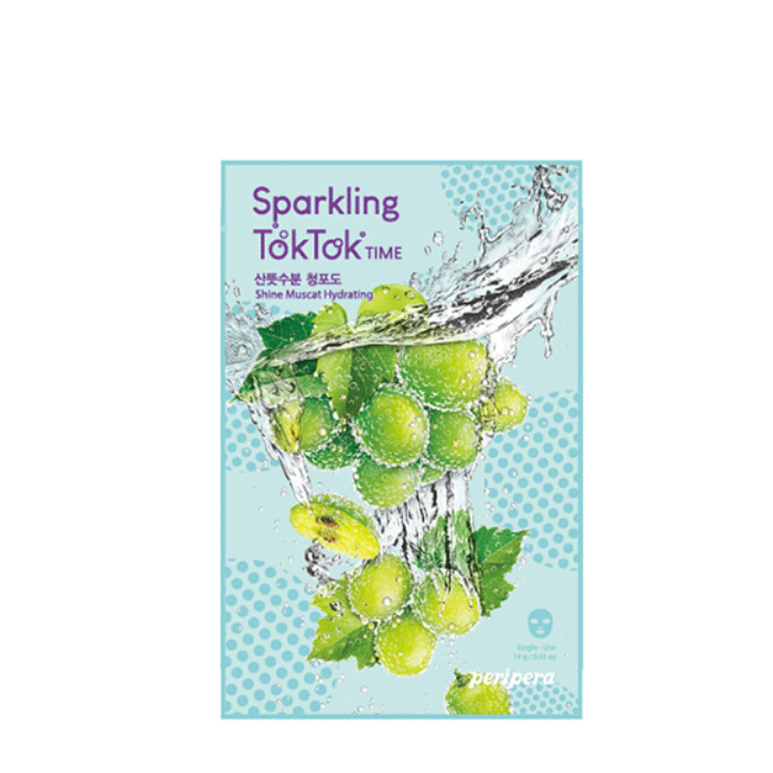 Mặt Nạ Giấy Peripera Sparkling Toktok Time Mask Sheet 18G (#4 Shine Muscat Hydrating)