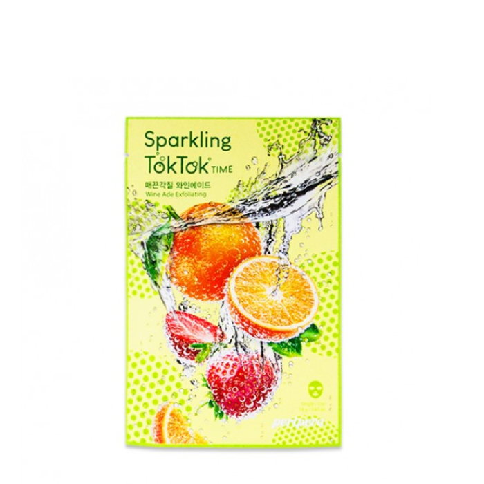 Mặt Nạ Giấy Peripera Sparkling Toktok Time Mask Sheet 18G (#5 Wine Ade Exfoliating)