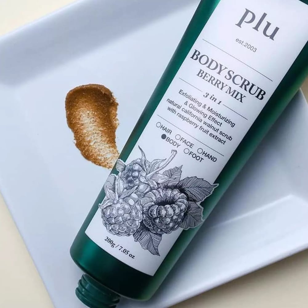 Tuýp Tẩy Tế Bào Chết Body Thiên Nhiên Plu Body Scrub 200G Dừa