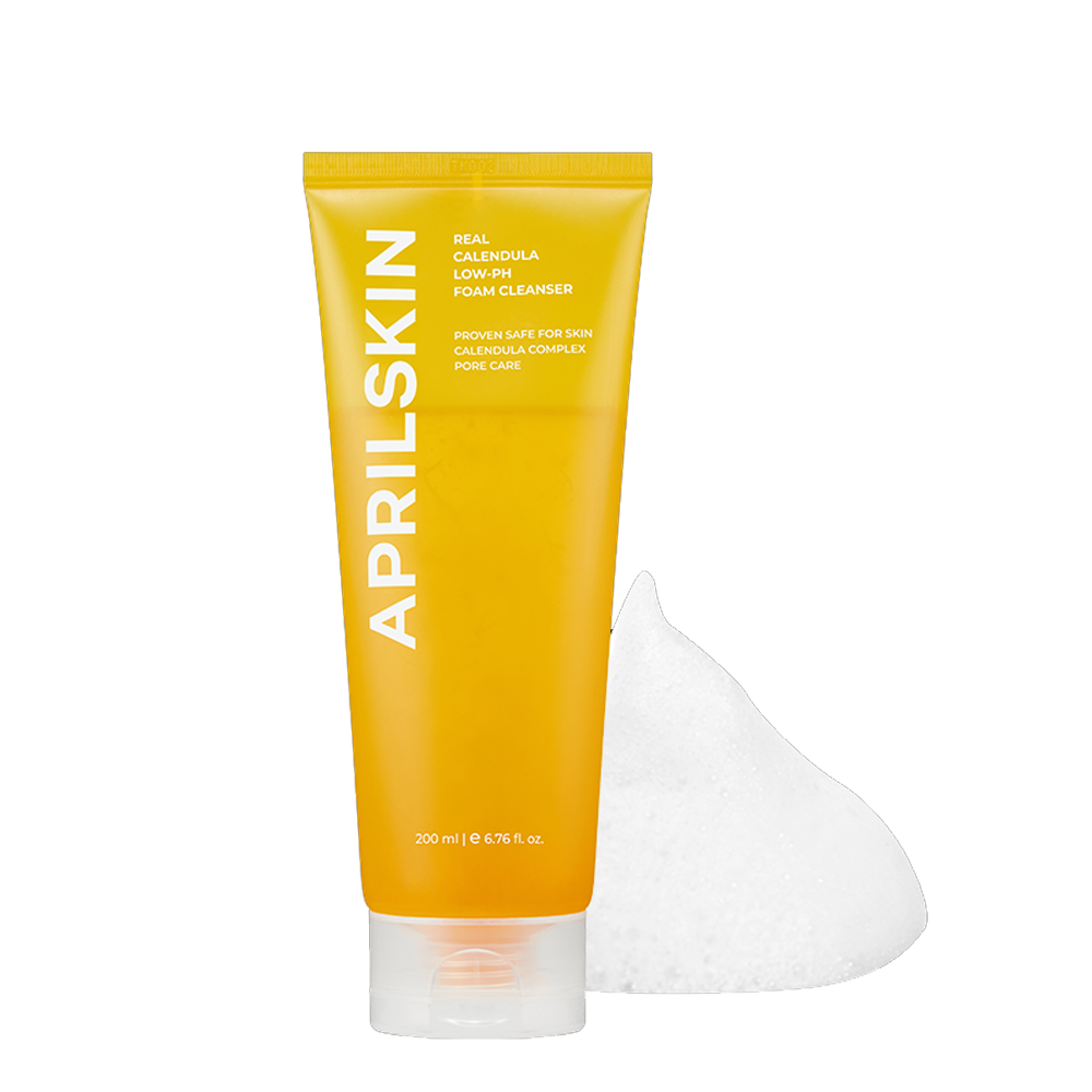 Sữa Rửa Mặt Cân Bằng Da Aprilskin Real Calendula Foam Cleanser 200Ml