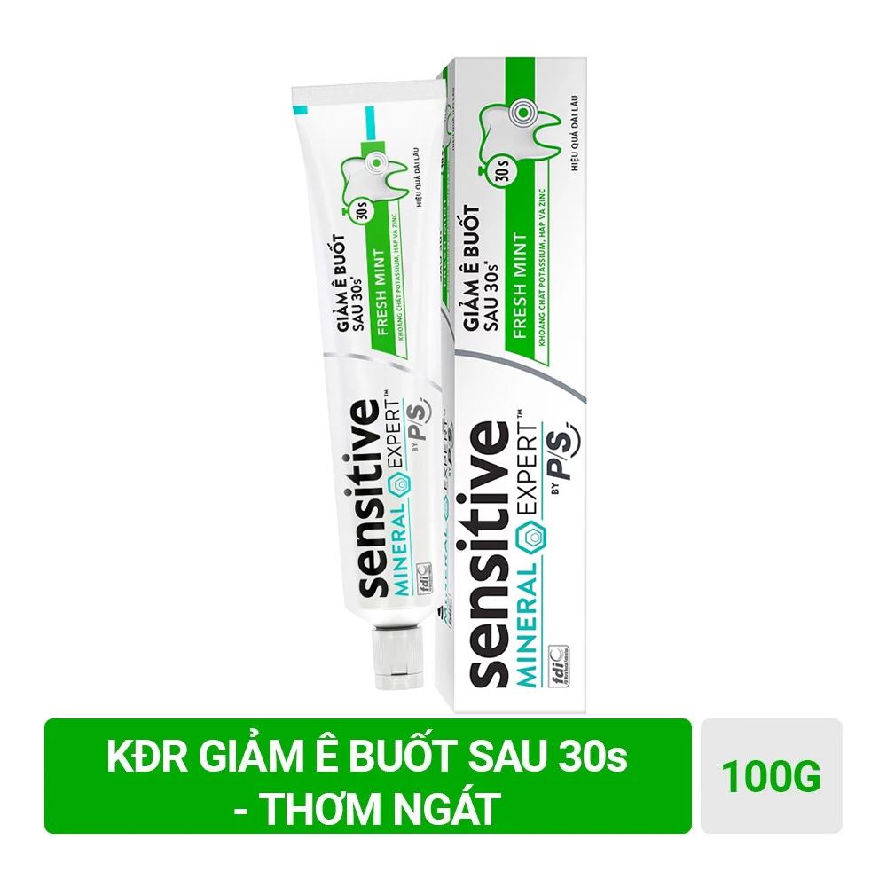 Kem Đánh Răng Giảm Ê Buốt Hương Bạc Hà P/S Sensitive Expert Fresh Mint 100G