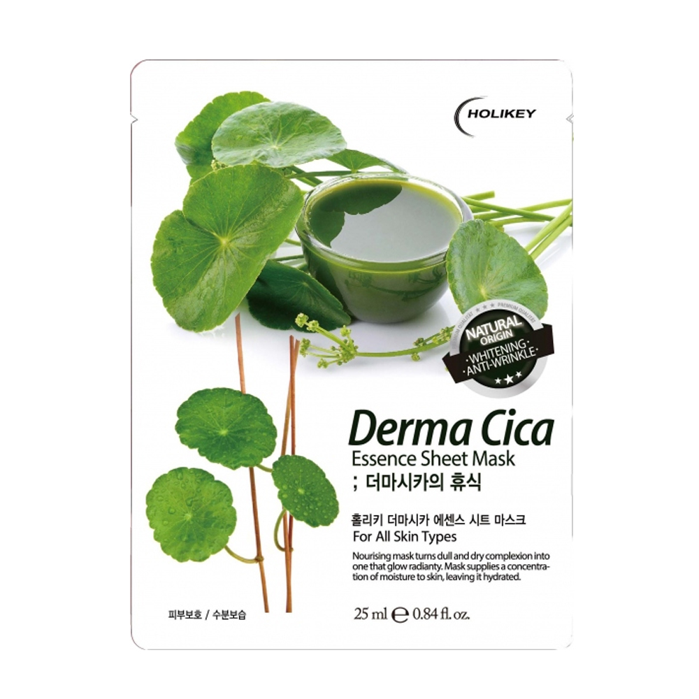 Mặt Nạ Rau Má Giải Nhiệt Thanh Lọc Độc Tố Holikey Derma Cica Essence Sheet Mask 25Ml