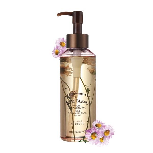 Dầu Tẩy Trang Cung Cấp Ẩm Thefaceshop Real Blend Rich Cleansing Oil 225Ml