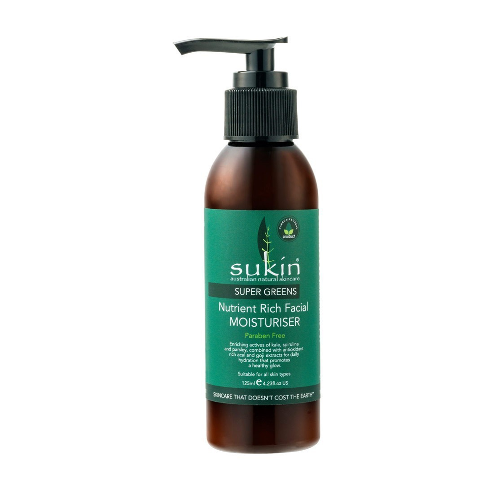 Kem Dưỡng Ẩm Làm Sáng Da Sukin Super Greens Nutrient Rich Facial Moisturiser 125Ml