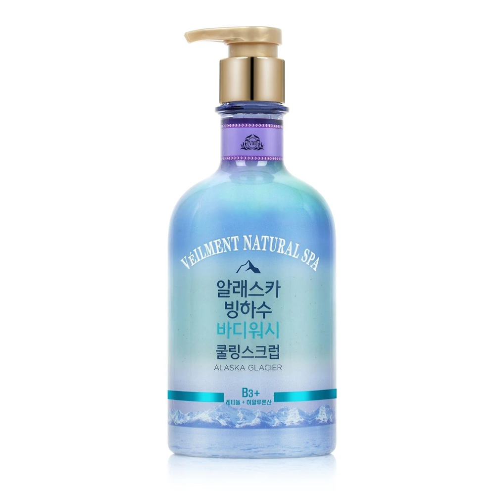 Sữa Tắm Hạt Tẩy Tế Bào Chết On The Body Veilment Natural Spa Scrub Body Wash Alaska Glacier 600G