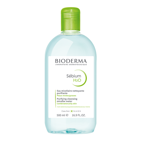 Dung Dịch Làm Sạch, Tẩy Trang Cho Da Hỗn Hợp Và Da Dầu Bioderma Sebium H2O 500Ml