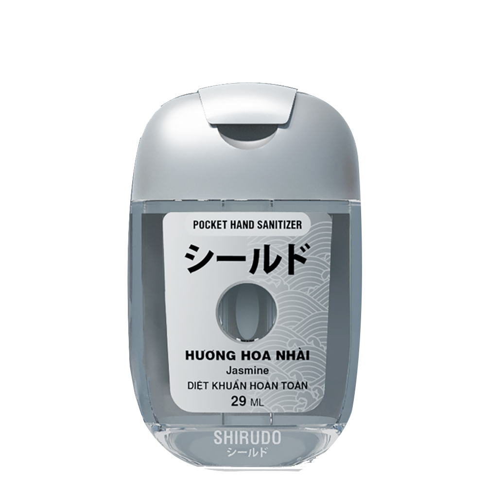 Gel Rửa Tay Hương Nhài Shirudo Pocket Hand Gel - Jasmin 29Ml
