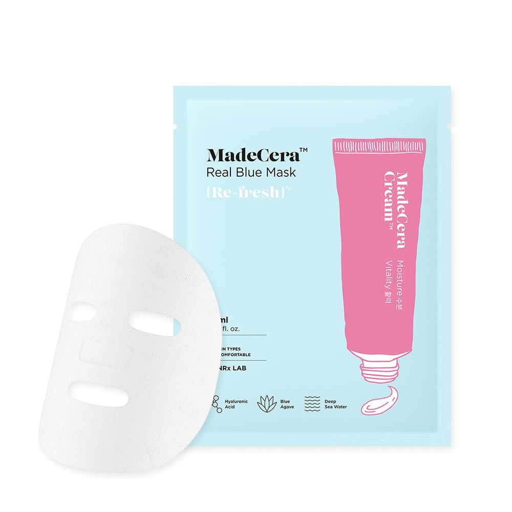 Mặt Nạ Dưỡng Ẩm Bảo Vệ Làn Da Skinrx Lab Madecera Real Blue Mask 20Ml