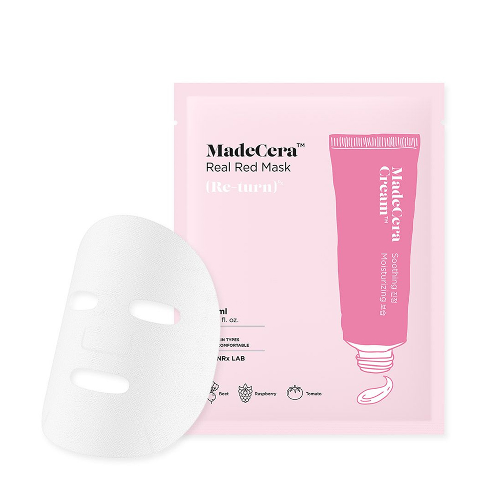 Mặt Nạ Phục Hồi Và Làm Dịu Da Skinrx Lab Madecera Real Red Mask 20Ml [Không Đổi Trả, Hsd Từ Tháng 10/2022 Đến Tháng 12/2022]