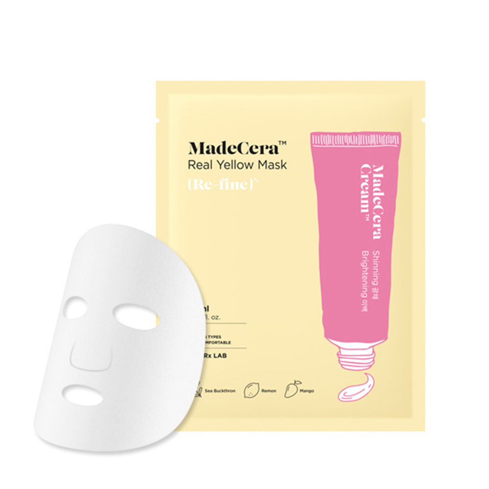 Mặt Nạ Dưỡng Sáng Da Skinrx Lab Madecera Real Yellow Mask 20Ml