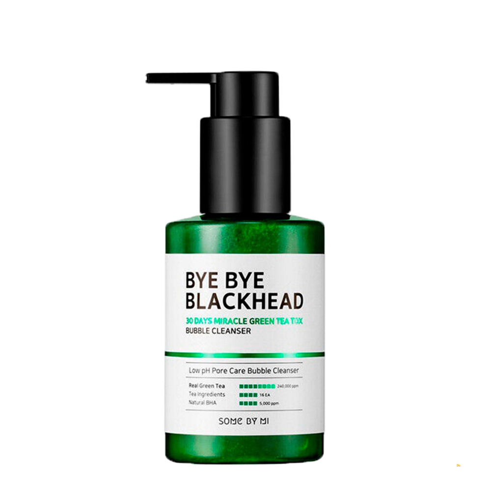 Sữa Rửa Mặt Sủi Bọt Some By Mi Bye Bye Blackhead 30 Days Miracle Green Tea Tox Bubble 120Ml