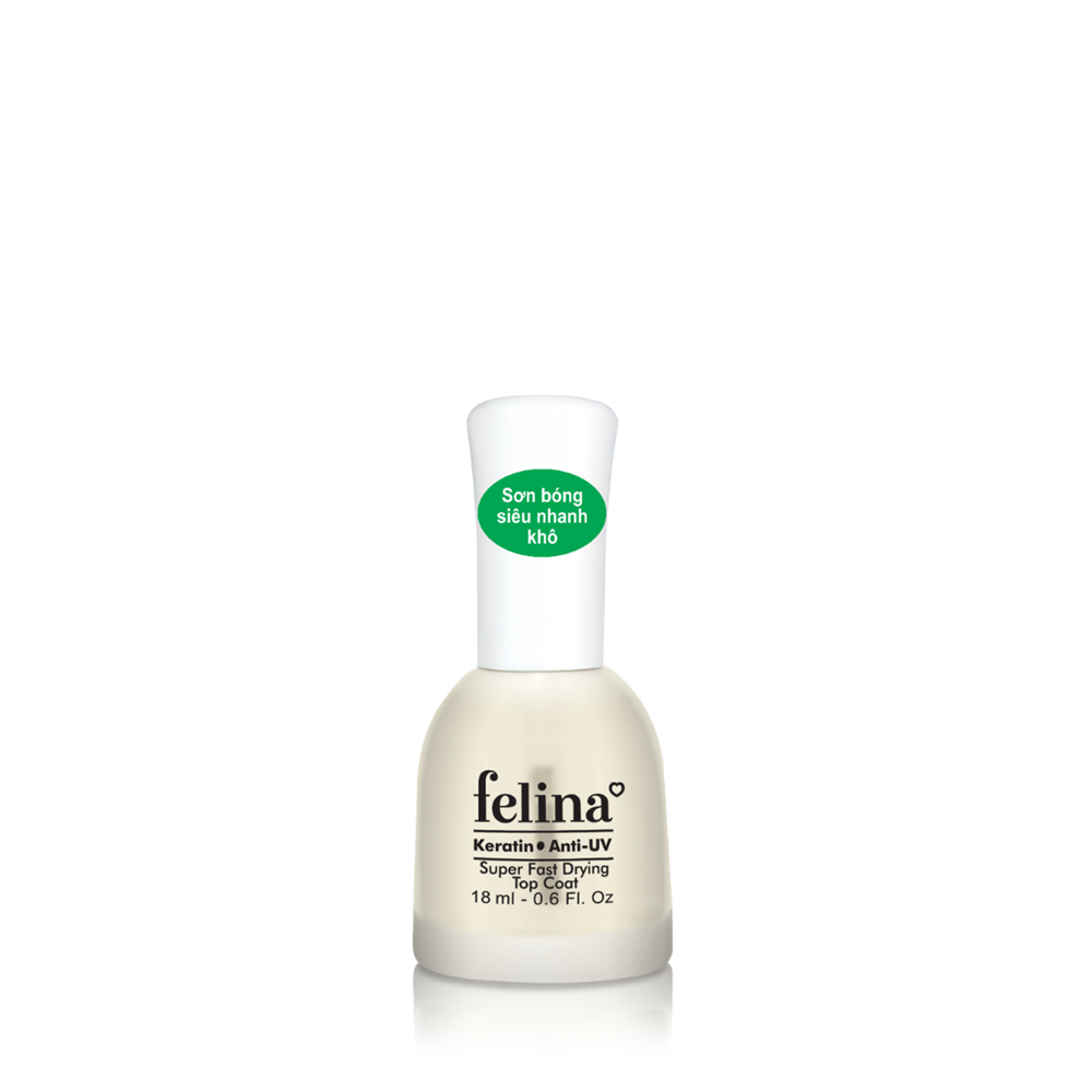 Sơn Bóng Siêu Nhanh Khô Felina Super Fast Drying Top Coat 18Ml