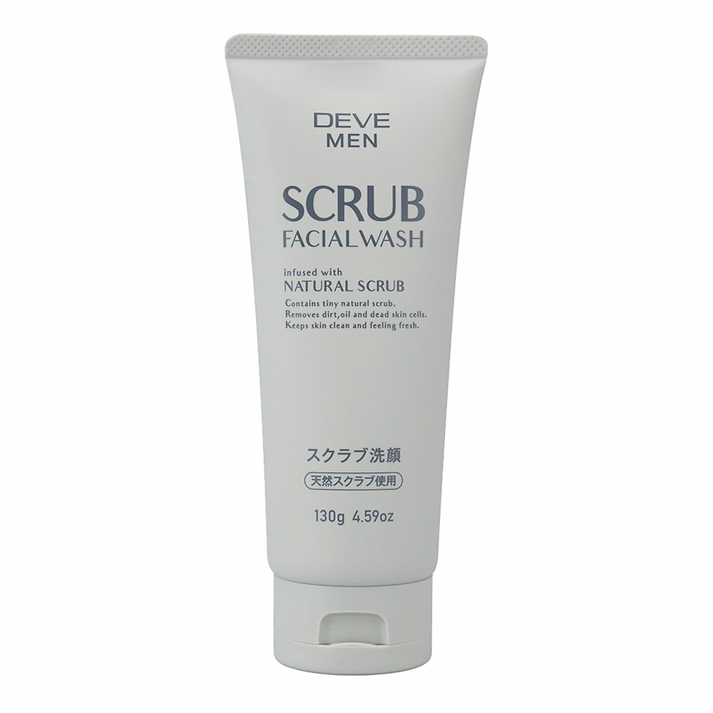 Sữa Rửa Mặt Dạng Hạt Tẩy Da Chết Cho Nam Deve Men Scrub Facial Wash 130G