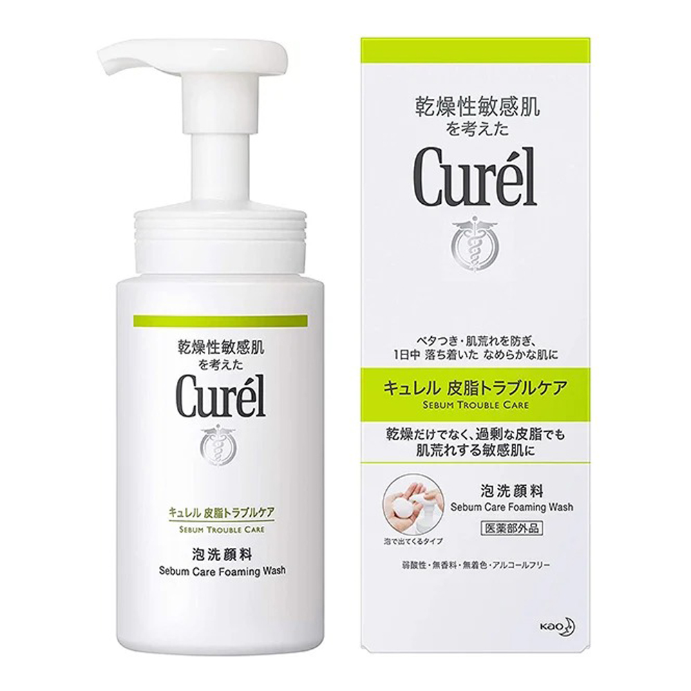 Sữa Rửa Mặt Dạng Bọt Dành Cho Da Dầu Curél Sebum Care Foaming Wash 150Ml