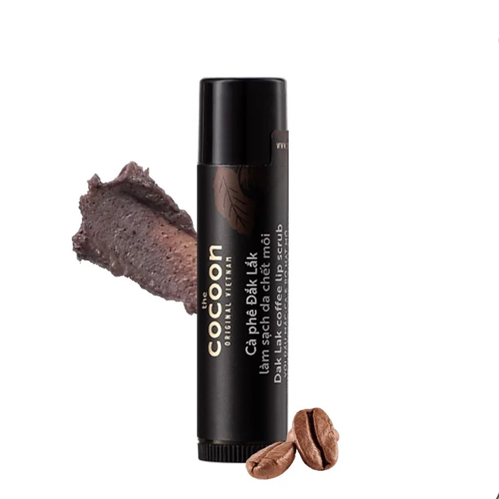 Làm Sạch Da Chết Môi Cà Phê Đắk Lắk Cocoon Dak Lak Coffee Lip Scrub 5G
