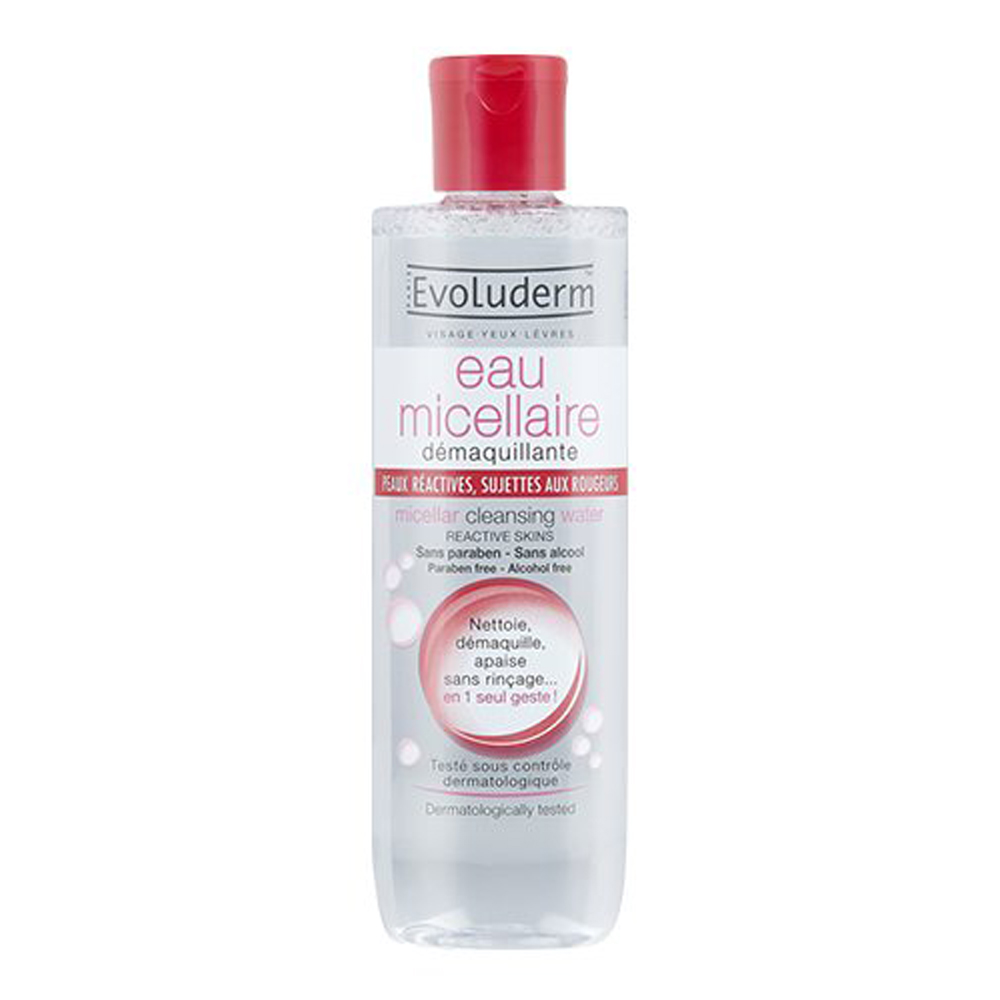 Nước Tẩy Trang Dành Cho Da Mẫn Cảm Evoluderm Eau Micellaire Peaux Reactives 250 Ml