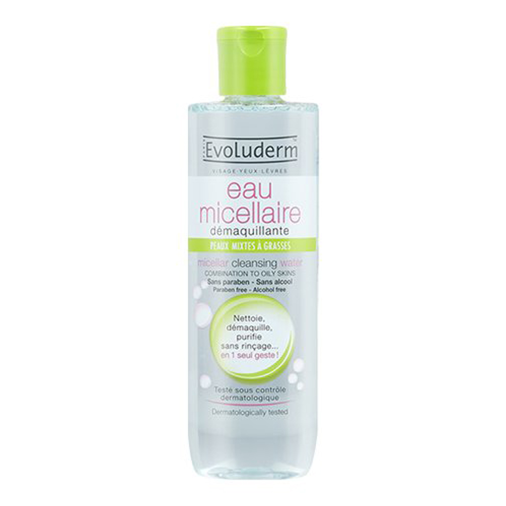 Nước Tẩy Trang Cho Da Hỗn Hợp Evoluderm Eau Micellaire Peaux Mixtes 250 Ml