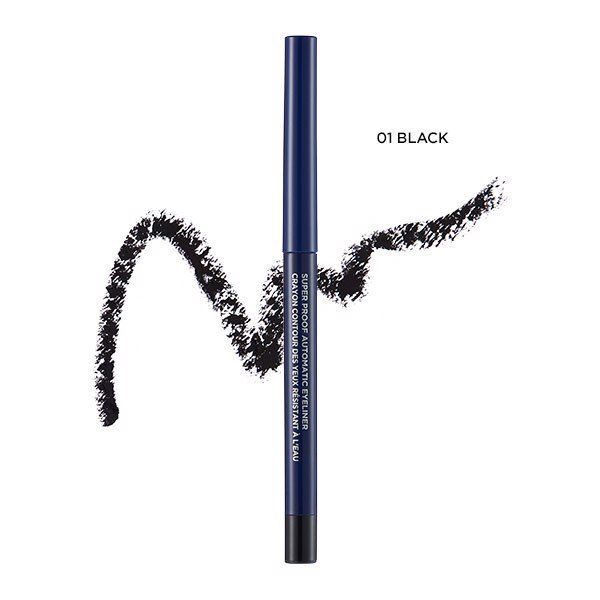 Viền Mắt Thefaceshop Super Proof Automatic Eyeliner 01 Black
