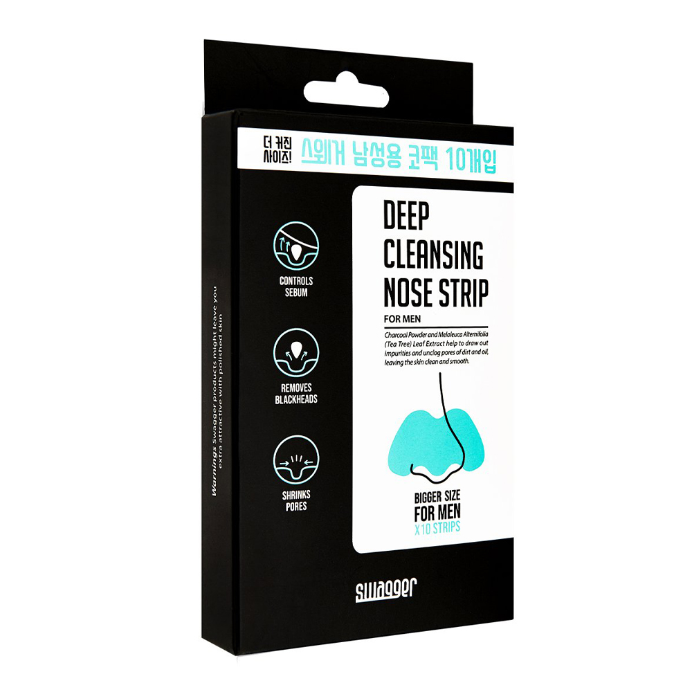 Miếng Làm Sạch Da Vùng Mũi Swagger Deep Cleansing Nose Strip For Men [Không Đổi Trả, Hsd Tháng 01/2023]