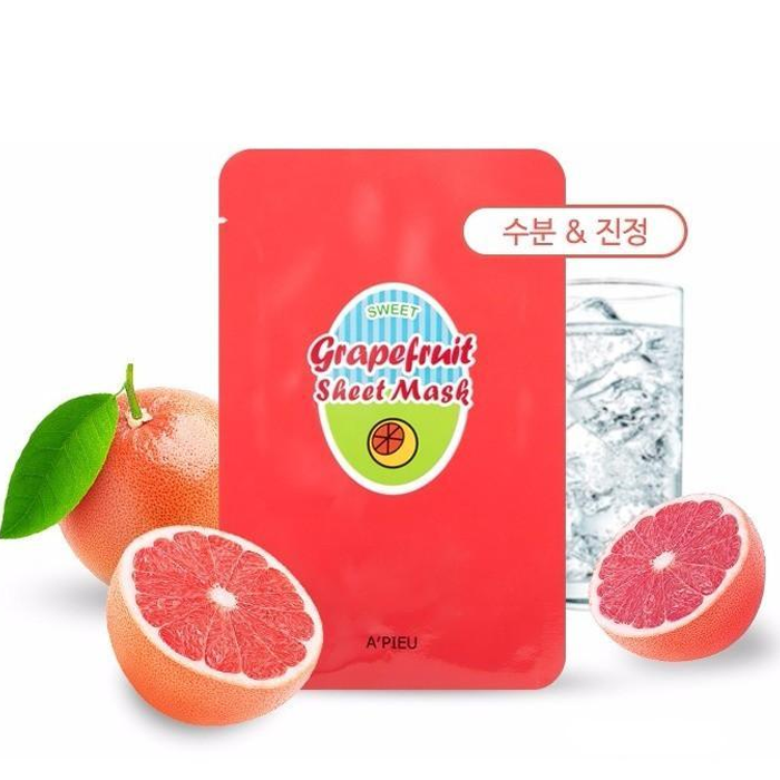 Mặt Nạ Giấy Cấp Nước A'pieu Grapefruit & Sparkling Sheet Mask 23G