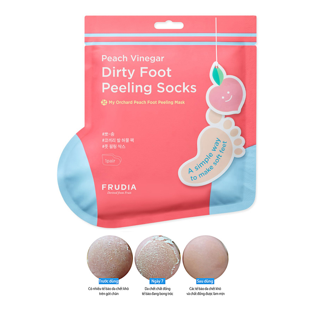 Mặt Nạ Chăm Sóc Bàn Chân Frudia My Orchard Peach Foot Peeling Mask 40G