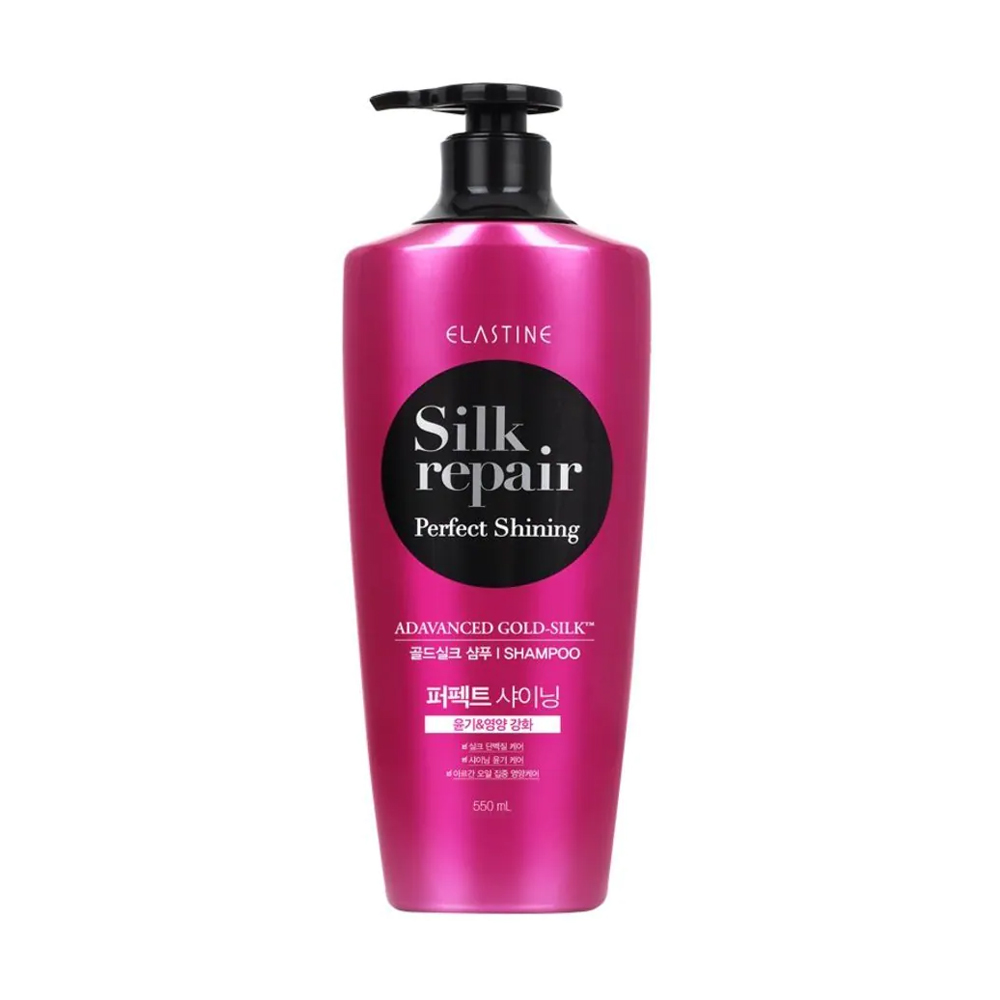 Dầu Gội Chăm Sóc Và Nuôi Dưỡng Tóc Elastine Silk Repair Perfect Shining Shampoo 550Ml