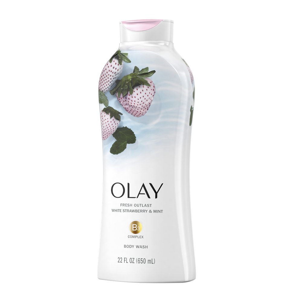 Sữa Tắm Olay Body Wash Strawberry & Mint 650 Ml