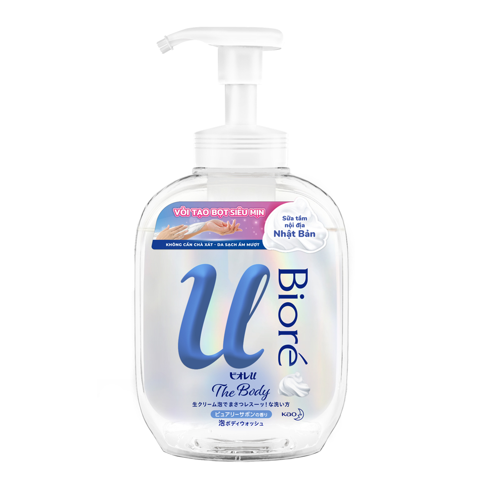 Bọt Tắm Siêu Mịn Bioré U Foaming Body Wash 540Ml