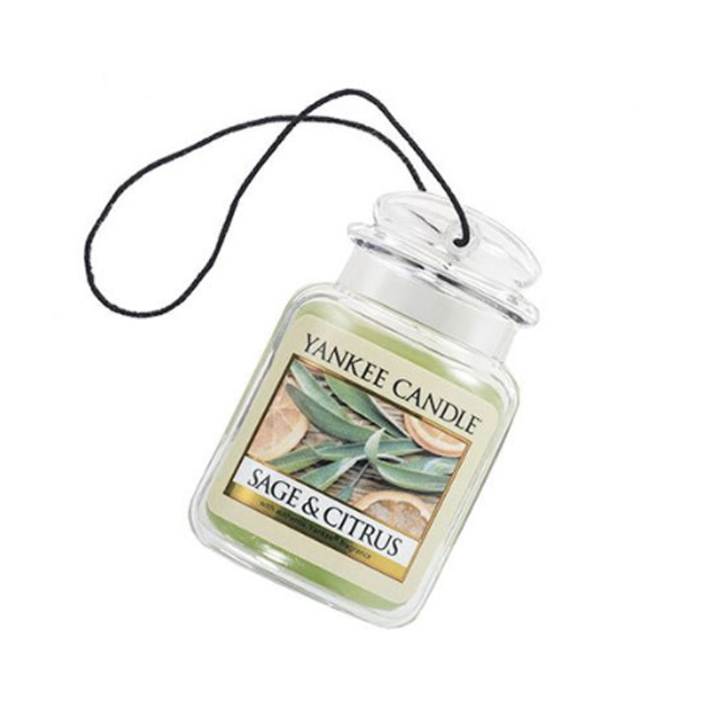 Sáp Thơm Xe Dạng Treo Hương Sage & Citrus Yankee Car Jar Ultimated - Sage & Citrus