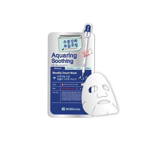 Mặt Nạ Giấy Wellderma Aquaring Soothing Weekly Smart Mask 25Ml (1Pc) [Không Đổi Trả, Hsd Từ Tháng 10/2022 Đến Tháng 12/2022]