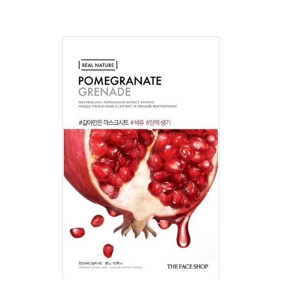 Mặt Nạ Giấy Chống Oxy Hóa Real Nature Pomegranate Face Mask