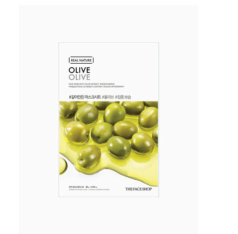 Mặt Nạ Giấy Dưỡng Ẩm Sâu Thefaceshop Real Nature Olive 20G