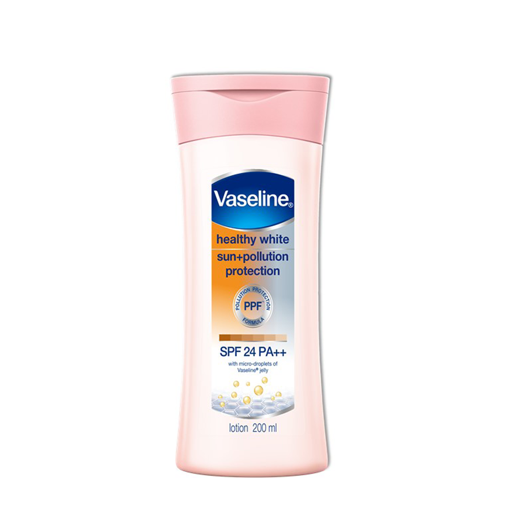 Sữa Dưỡng Thể Dưỡng Trắng, Chống Nắng Vaseline Healthy White Sun+Pollution Protection Spf24 Pa++