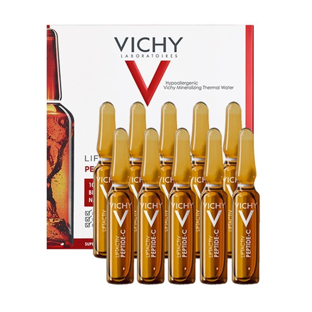 Tinh Chất Cô Đặc Ampoule Glyco - C Da Săn Chắc Căng Mịn Giảm Nếp Nhăn Vichy La Specialist Peptidec (1.8Mlx10 Ống)