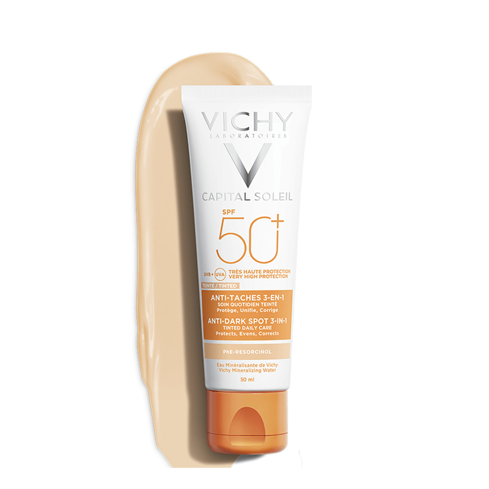 Kem Chống Nắng Giảm Thâm Nám Vichy Capital Soleil Anti - Dark Spot 3 - In - 1 Spf50+ 50Ml