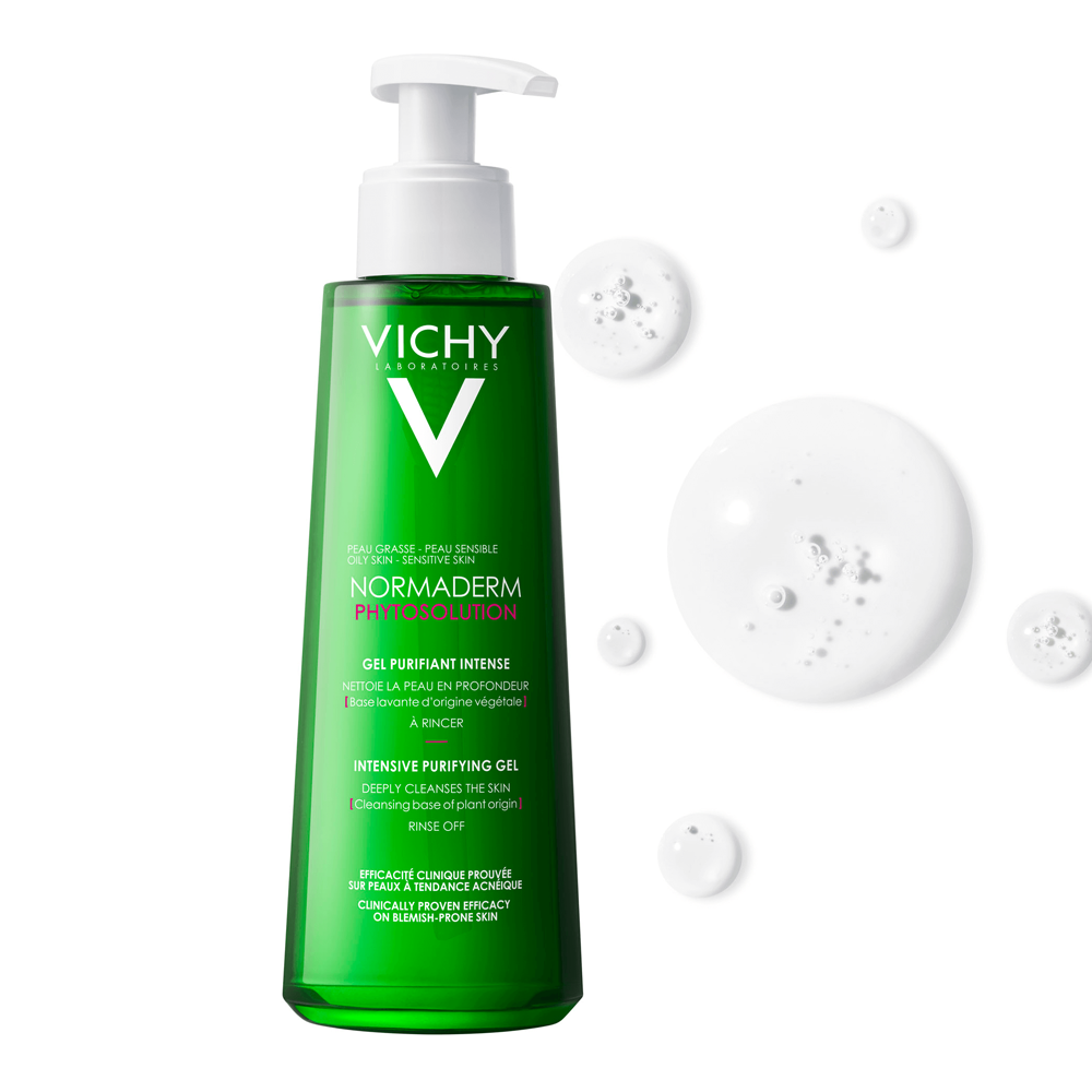 Gel Rửa Mặt Cho Da Dầu Mụn Vichy Normaderm Phytosolution Intensive Purifying Gel