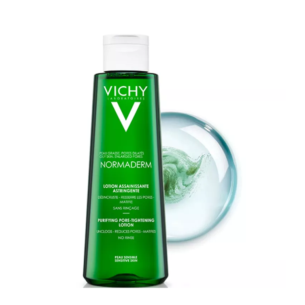 Nước Cân Bằng Kiểm Soát Dầu Vichy Normaderm Purifying Pore - Tightening Lotion 200Ml