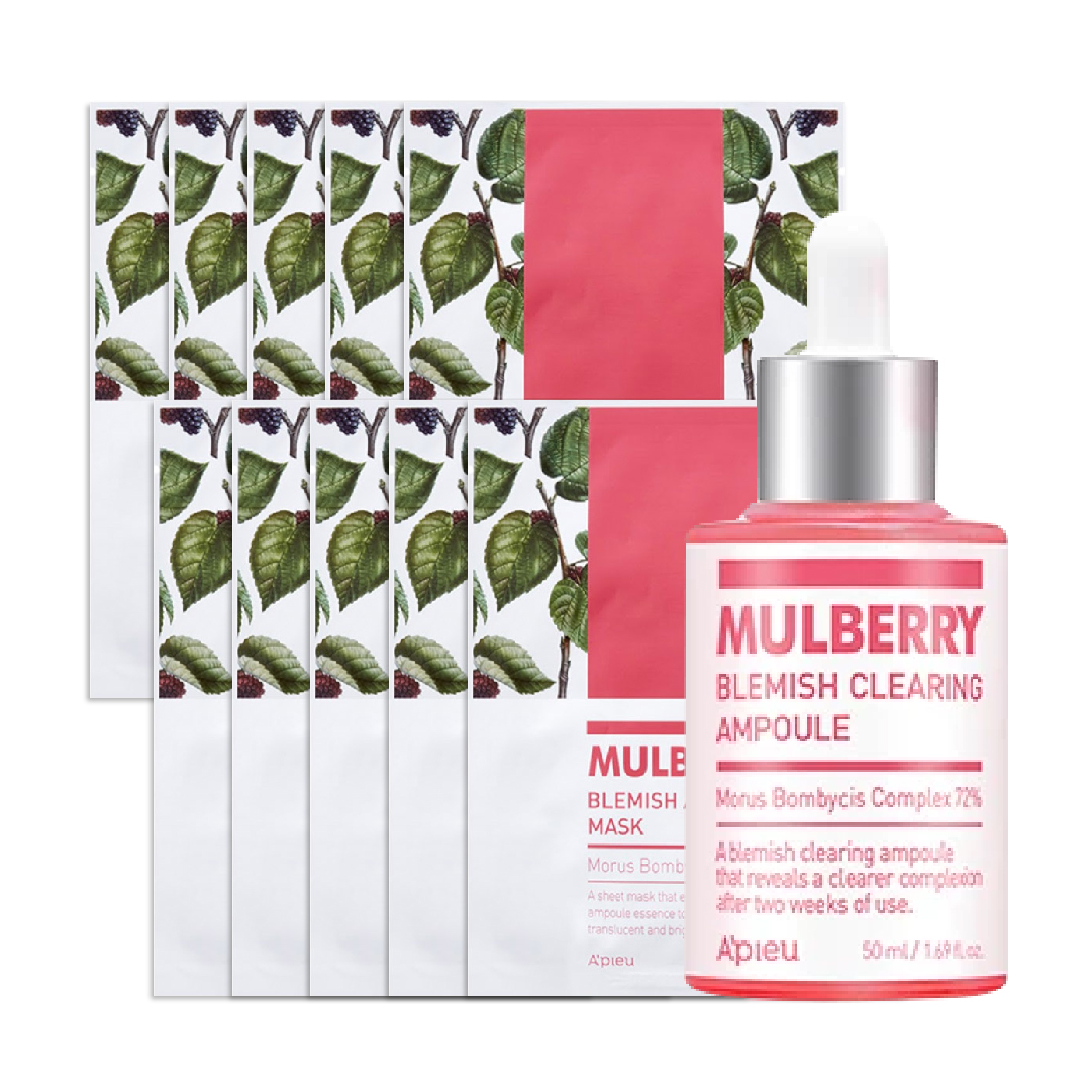 [Mua 1 Tặng 10] Combo Tinh Chất Dưỡng Làm Sáng Da A'pieu Mulberry Blemish Clearing Ampoule 30Ml